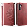 For Samsung Galaxy A17 5G Case Calf Texture PU Leather Wallet Phone Cover with Wrist Strap