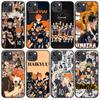 B-6 Haikyuu Black Case for Redmi 10A 10C 12C 13C 9A 9C 9T A3X Note 10 9 9S 10S iPhone 11 12 13 14 15 16 X XS Pro Max Mini 7 8 Plus XR