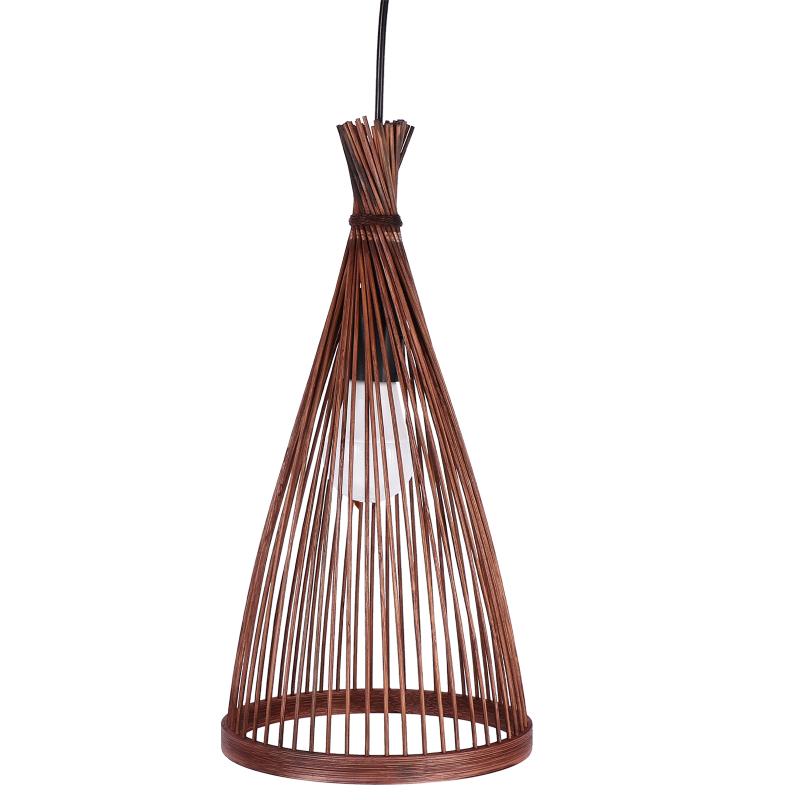 Bamboo Lantern Pendant Lamp Natural Rattan Wicker E27 Chandeliers Hand-Woven Bamboo Lampshades Lighting Fixtures Hanging Light