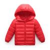 Children's Winter Hooded Cotton Jacket Down Cotton Silk Cotton Coat Warm Winter Wear Korean Style Solid Color