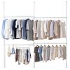 Tension Wardrobe Hanger Indoor Drying Maximum Approximately 263cm TWR3-2630 Rack, Slim, Sturdy, Rack, Stylish, White, Width