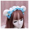 A Handmade Olita Animal Ear Headband, Lolita Jewelry, Lace Bear Ear Headband.