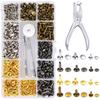 Metal Studs Snap Fastener Leather Rivets Tubular Rivets Screw Button Rivets  Repairs Tool