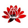 Acrylic Blooming Lotus Miroor Decal Self-adhesive Wall Sticker Mirror Surface Stickers  Smooth Wall