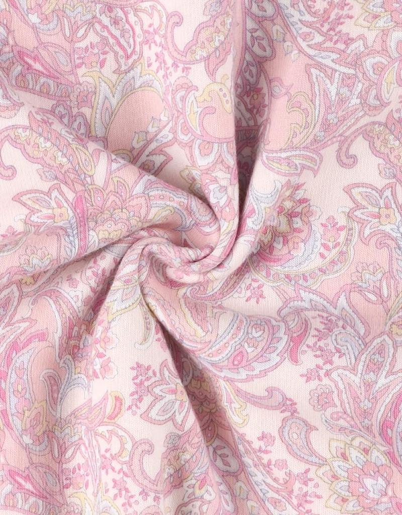 Relax Long Long Cotton Kind Top and Bottom Open CDW484 PI [Wacoal & Sleep] Pajamas, Sleeves, Pants, 100% (Body), Warm, Design, Set, Front, Women's