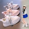 Girls Shoes Sneakers 2025 New Autumn Children's Leather Breathable Board Shoes Girls Spring and Autumn Fashion Trendy Shoes Older Children