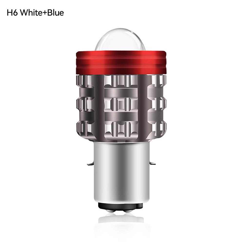 Motorcycle Headlight LED H4/H6 BA20D Hi/Low Dual Colors Headlight Projector Lens Bulb Motor Driving Lights DRL Scooter Front Lamp #469797