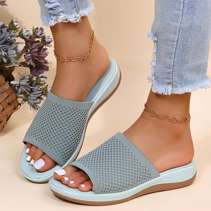 Fashion Shoes Women Sandals Summer Elegant Women's Shoes Soft Ladies Shoes Retro Sandals Woman Slip On Female Footwear Woman Slippers