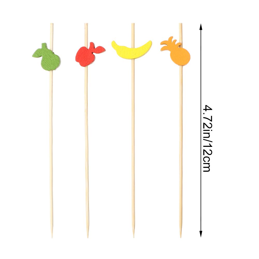 Salad Sandwich Toothpicks Food Fruit Cocktail Decor Bamboo Picks Handmade Toothpicks Fruit Sticks