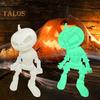 3D Printed Pumpkin Man Figurine Movable Joints Halloween Spooky Pumpkin Figure Luminous Articulated Pumpkin Model Toy Desktop Decoration Ornament