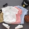 Children's Shirts Boys' Summer Clothes Cotton Yarn Baby's Clothing Thin Shirts Base Shirt Cool and Casual