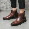 Fashion Business Men's Boots Retro British Gentleman Style Outdoor Casual Formal Party Daily Office Autumn and Winter Shoes Hot  38-4