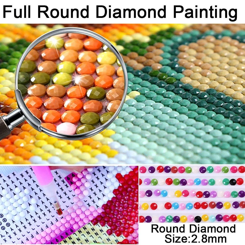5D DIY Diamond Painting Leopard Embroidery Mosaic Cross Stitch Rhinestone Decoration