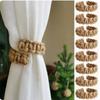 Decorative Braided Curtain Tiebacks Elegant Rope Holdbacks for Bedroom Home Decor Easy Installation for Curtains and Drapes