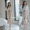 2025 Spring Korean Style Women's Two-Piece Set: Celebrity Fashion Slim Fit Hip Wrap Skirt