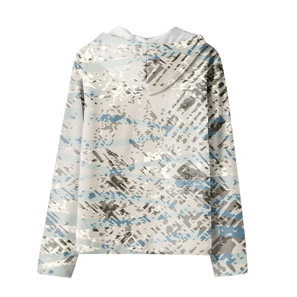 Men's Zipper Sweater Coat Printed Fashion Hooded Sweater