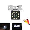 Car Rear View Camera Backup Parking Camera 8 LED Night Vision Waterproof 170 Wide Angle Color Image Reversing 12V