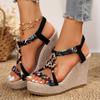Women Wedges Sandals 2024 New Fashion Casual Sexy Outdoor Shoes for Women High Heels Platform Sandals Designer Sandals Plus Size