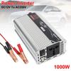 For Car Home Laptop Truck Solar Car Inverters 1000W 12V To 110V 220V Pure Sine Wave Power Inverter USB Interface Electronic Voltage Transformer