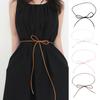 Imitation Leather Belt Lace-up Decorative Waistband Dress Shirt Tops Belt Versatile Fashion Accessory