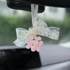 1pcPink Flower Car Air Freshener Hanging Decoration Bathroom Bedroom Wardrobe Plaster Pendant Diffuser Stone Wedding Gift Lace P