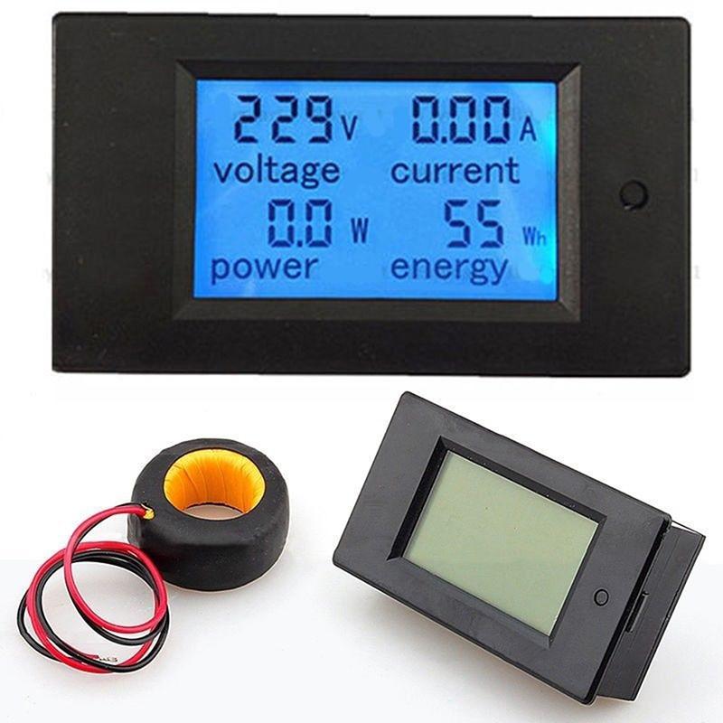AC Voltage Meters 100A/80~260V Power Energy Analog Voltmeter Ammeter Watt Current LAmps