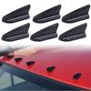 Car Modified Shark Fin Decoration Universal Car Modified Wireless Roof Shark Fin Tail Spoiler Antenna Carbon Stripe Car Stickers