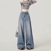 Women's High Waist Wide Leg Jeans, Summer 2025 - Light Color, Plus Size, Slimming, Floor-Length, Pear-Shaped Design.