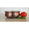 Steel Copper Serving Antique Dark Tone Handi Bowl, Serveware & Tableware, Home Restaurant, Volume-750 ML, Pack of 1