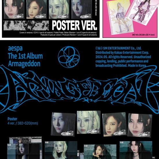 Aespa - 1st [Armageddon [Poster Ver.] Random