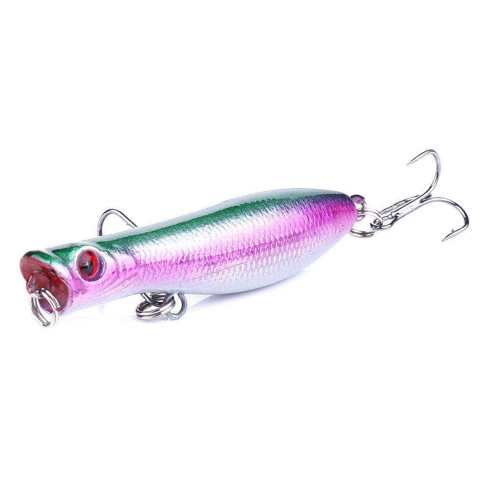 1pc Hengjia 5.5g/6cm Topwater Popper Fishing Bait Hard Plastic Fishing Lure
