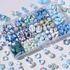 Blue Series Japanese Ceramic Seashell & Heart Beads for DIY Jewelry