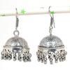 Natural Indian Look Jhumki Gemstone Silver Tribal Bali Earring 1.89" E6W99
