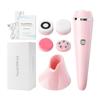 4 In 1 Electric Face Cleansing Brush for Facial Skin Care Wash Sonic Vibration Massage Tool Acne Pore Blackhead Silicone Cleaner