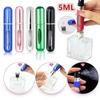 5 ML Mini Vacuum Refillable Perfume Atomizer Bottle Travel Scent Pump Spray Capsule Case