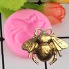 1Pc 3D Silicone Mold DIY Baking Bee Design Silicone 3D Bumble Bee Silicone Mold for Cake Decor