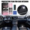 Car Interior Protectant Spray Stain Remover with Sponge Safe Ingredient Easy Application Polishing Cleaner Spray Wax Set
