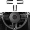 3Pcs Carbon Fiber Steering Wheel Cover Trim For Ford Mustang 2005-2009