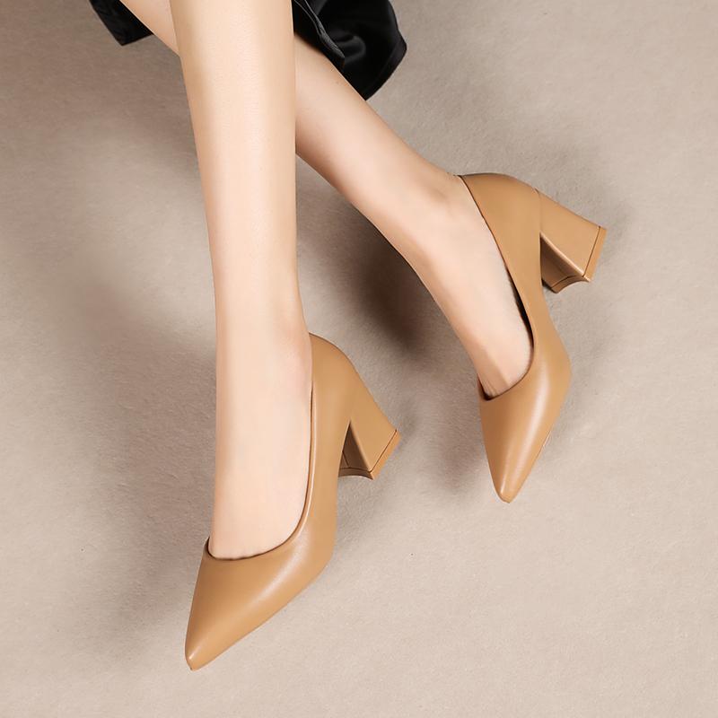 Super High Heel Pointed Shallow Patent Leather High Heels Fashion Elegant Shoes Women Thin Heel Platform Work Shoes Pumps