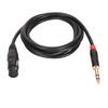 Microphone Cable 2m Long XLR Female To 14 Inch TRS Balanced Signal Interconnect Cable