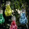 Solar-Powered Copper Wire Hanging Bulbs for Garden, Balcony, or Courtyard Decoration