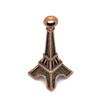Copper-colored Eiffel Tower Metal Charm (10 Pieces)