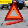Compact Car Safety Triangle Reflector: Foldable Warning Sign with Tripod Base