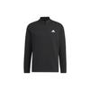 SS23 Solid Color Fitted Long Sleeve Polo Shirt Men Tops Black HZ6052