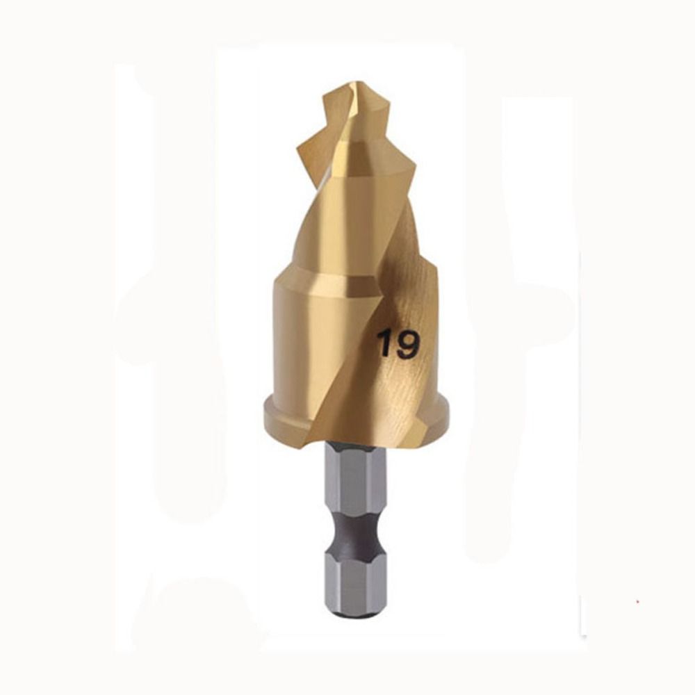 Hex Shank Water Pipe Repair Reamer Set Titanium Plated Stepped Drill Bit PPR Lifting Drill