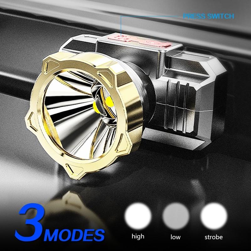 35000LM High Power LED Headlamp USB Rechargeable Headlight Built-In Battery Head Lamp Waterproof Head Torch Head Light