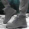 Couple Snow Boots 2025Winter New High Top Cotton Shoes Non-slip Platform Boot Super Warm Plush Couple Boots Outdoor Hiking Botas