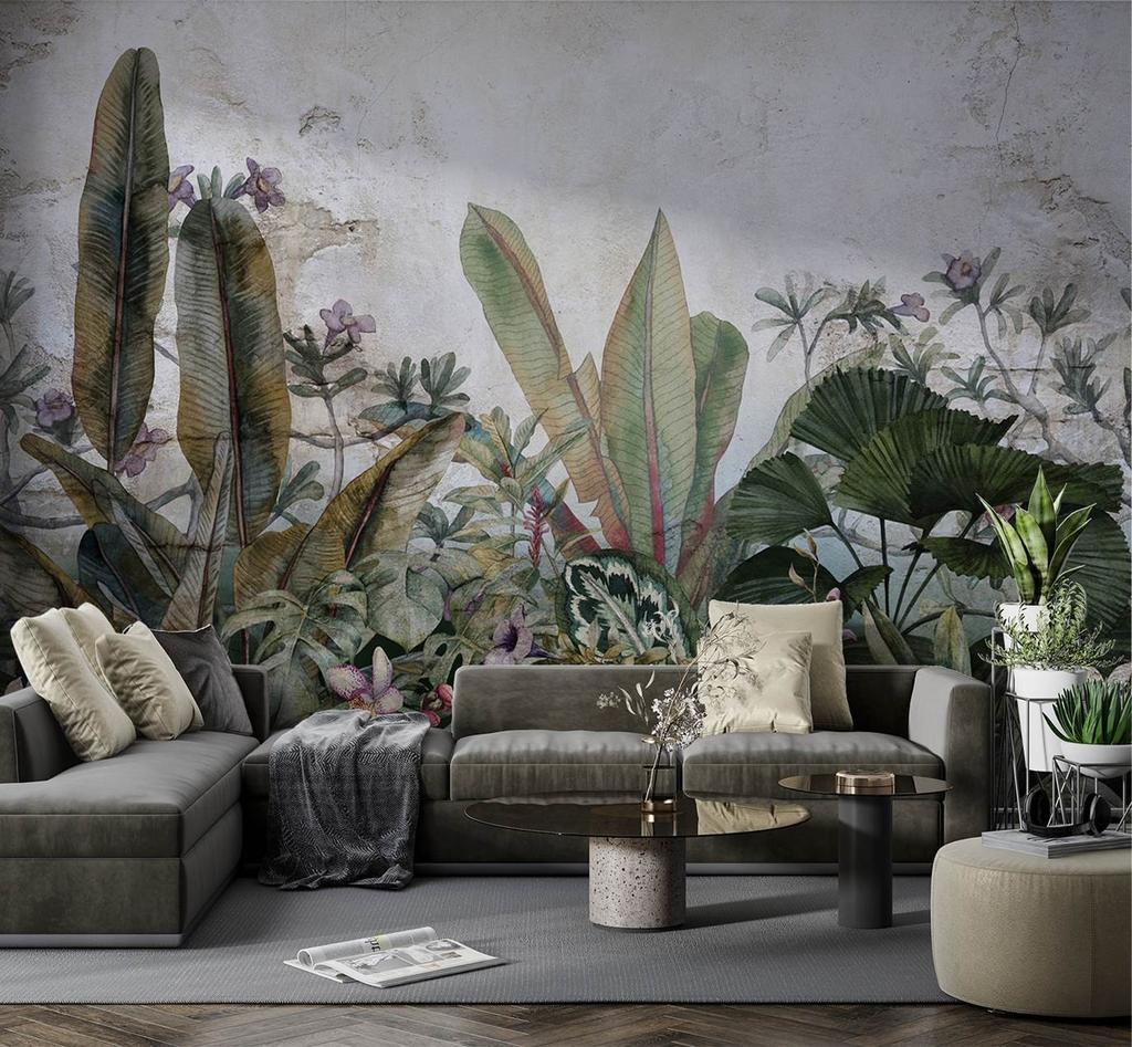 Wallpaper Exotic Leaves