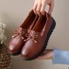 Elderly Shoes Women's Spring and Autumn Mother Shoes Soft-soled Women's Comfortable Leather Shoes Flat-soled Work Single Shoes Non-slip Lightweigh