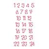 Puffies 3D Candy Cane Advent Calendar Stickers
